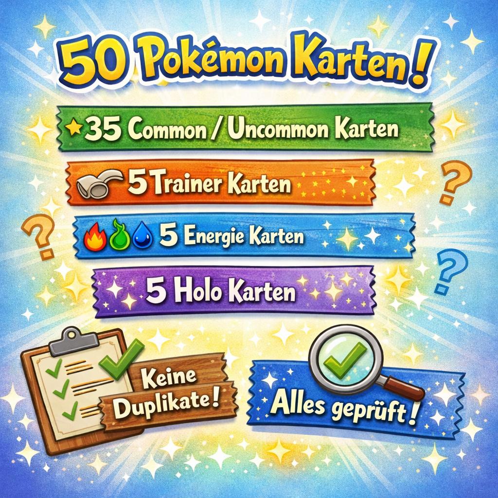 Pokemon Karten 50 Stück