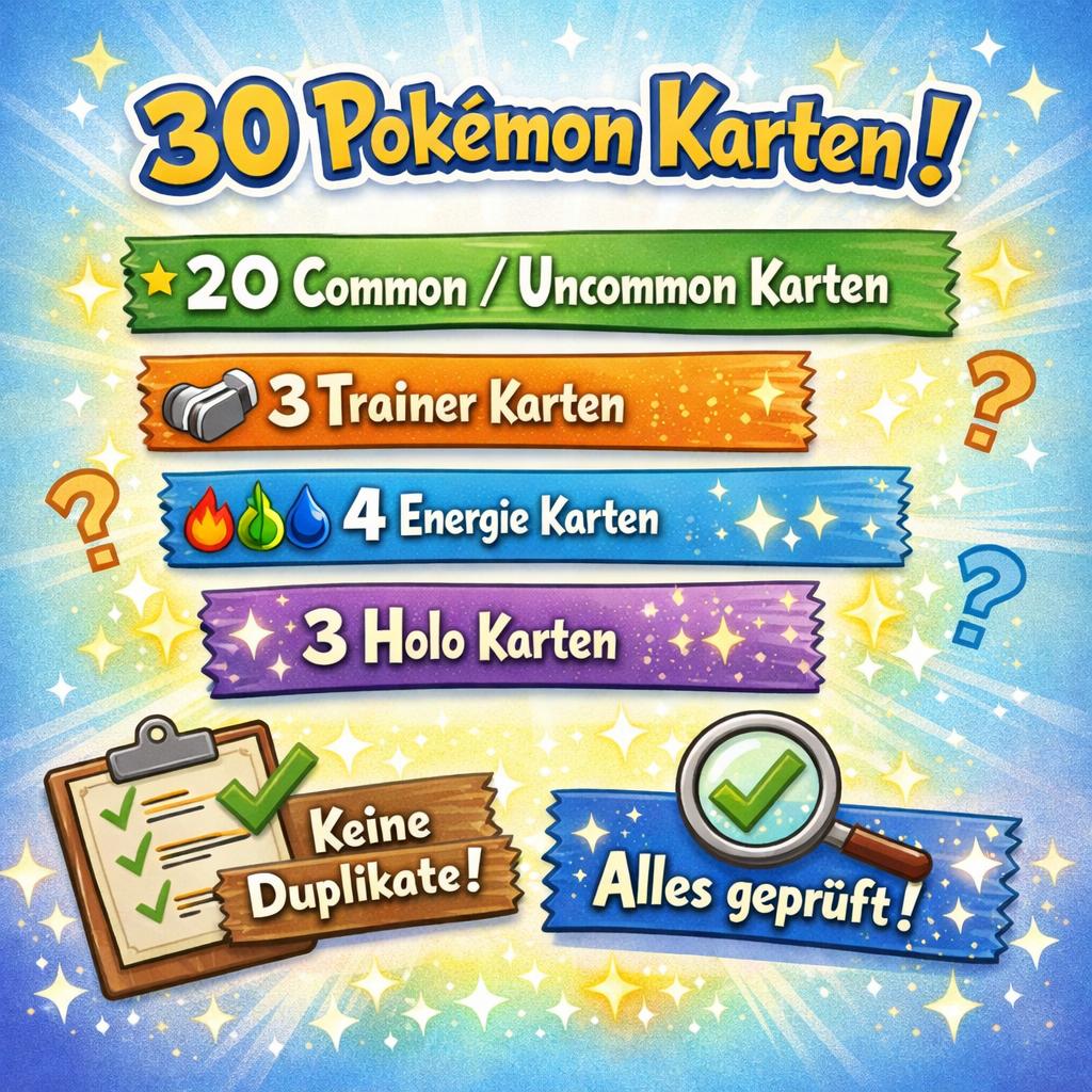 Pokémon Karten 30 Stück