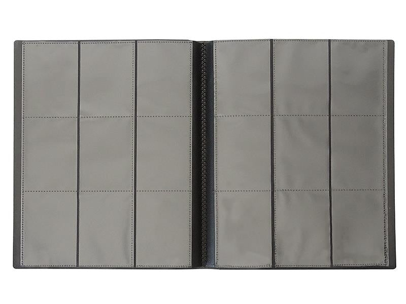 Neutrales Sammelalbum schwarz (max.360 Karten / 20 Seiten) für Pokemon, Yu-Gi-Oh, Match Attax etc.